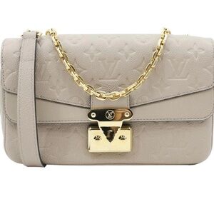 Louis Vuitton Marceau Taupe Crossbody Bag with Gold Chain